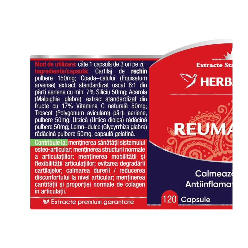Herbagetica Reumatofit 120 Capsule