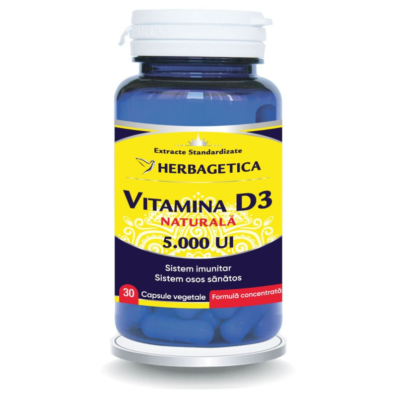 Herbagetica D3-vitamin 5000 NE – 30 kapszula