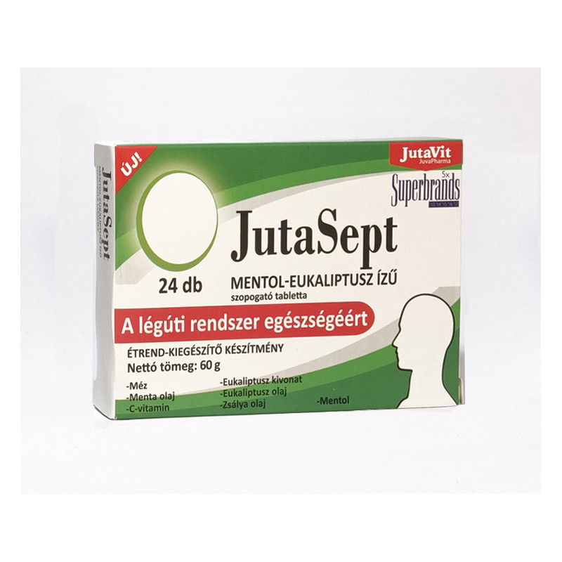 JUTAVIT COMPR.DE SUPT CU MENTOL SI |EUCALIPT 24TB