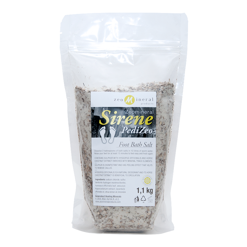 Sirene PediZeo – Sare pentru baie de picioare (1,1 kg)