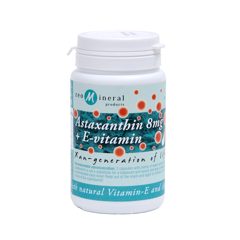 Zeomineral Astaxantină 8 mg + Vitamina E 60 capsule