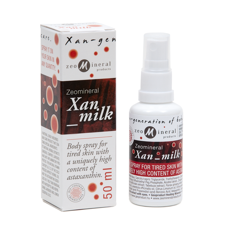 Zeomieral Xan-Milk mini Testápoló lotion 50 ml – a Xan termékcsalád tagja