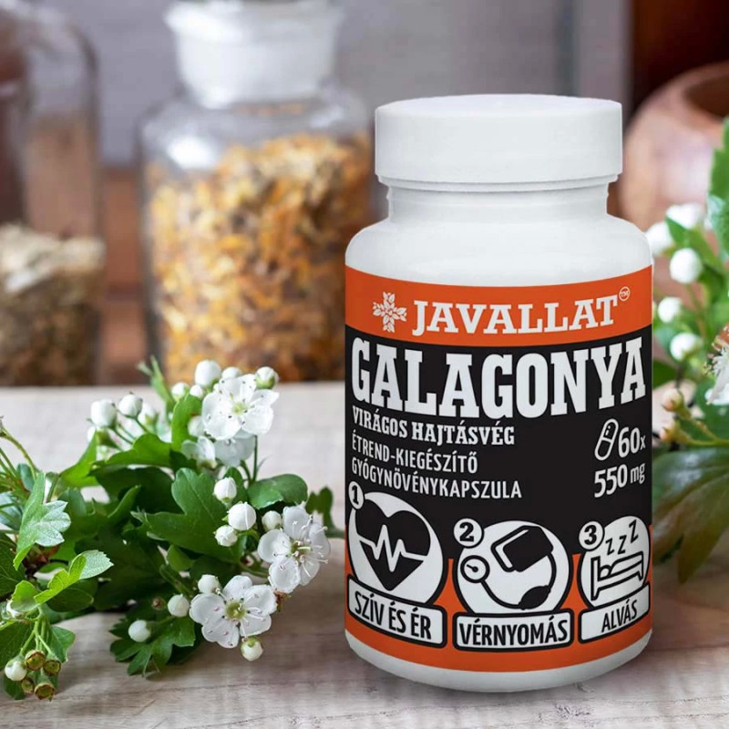 Javallat, Galagonya virágos hajtásvég – 60 kapszula