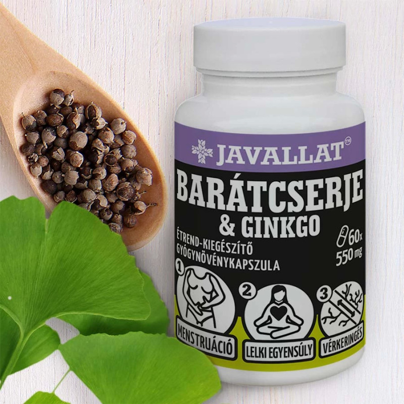 Javallat Barátcserje & Ginkgolevél Kapszula (60 db)