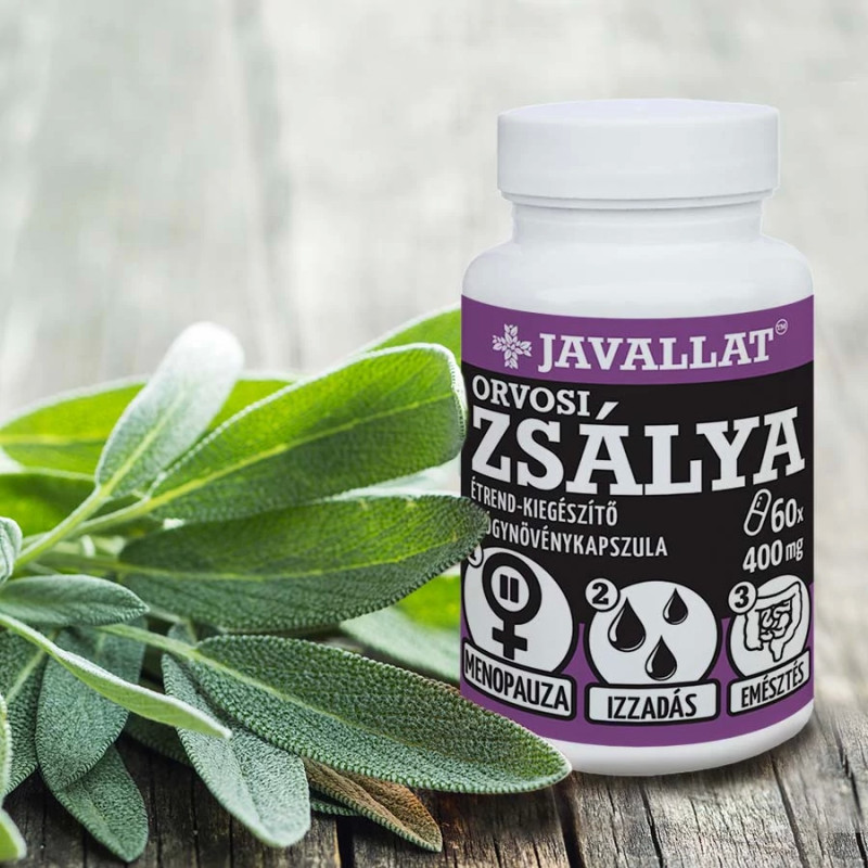 Javallat Capsule cu Frunze de Salvie (60 buc)