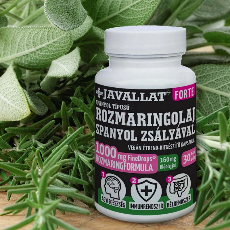 JAVALLAT® Forte Rozmaringolaj spanyol zsályával (60 db)