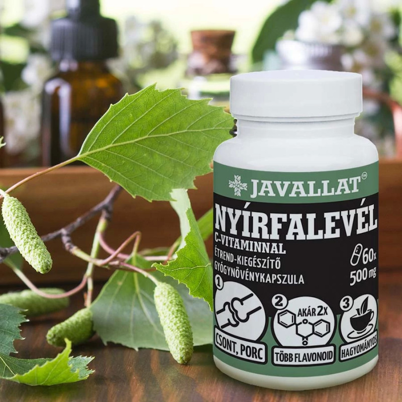 Javallat Capsule cu Frunze de Mesteacăn și Vitamina C (60 buc)