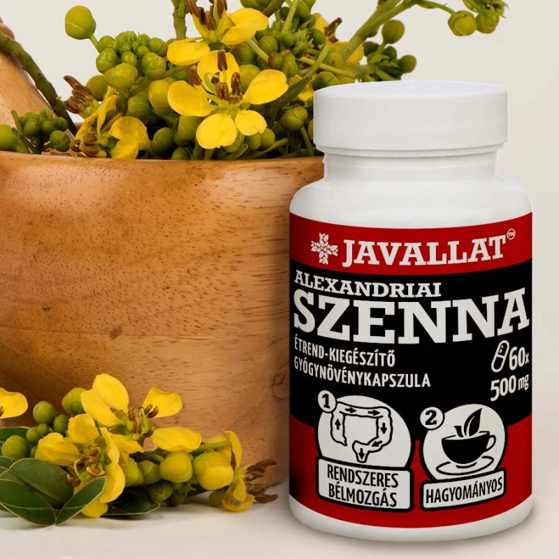 Javallat Alexandriai Szenna és Papsajtmályva Kapszula (60 db)