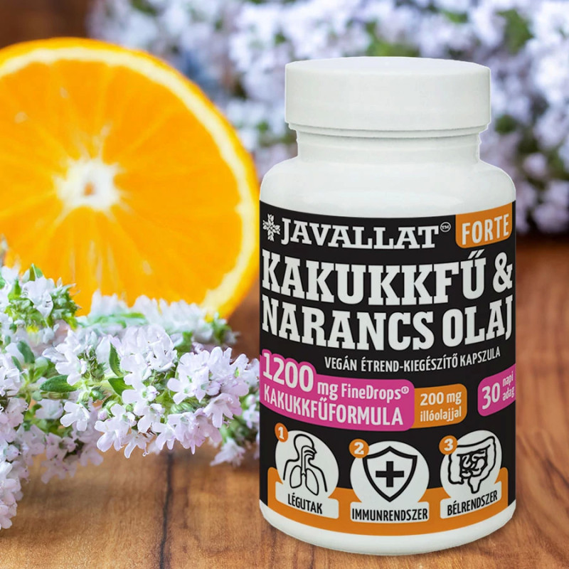 JAVALLAT® Capsule cu Ulei de Cimbru și Portocală JAVALLAT® Forte (60 buc)
