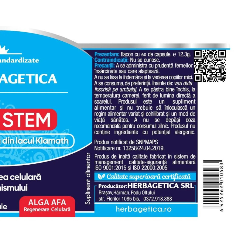Herbagetica AFA Stem – 60 kapszula