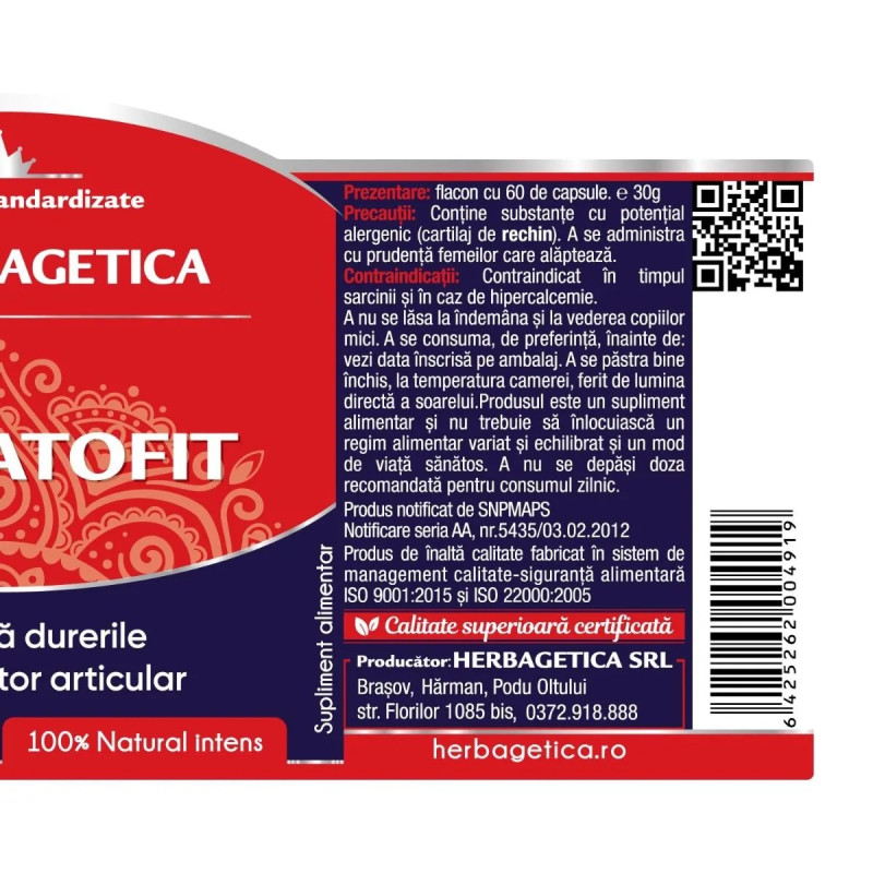 Herbagetica Reumatofit 60 kapszula