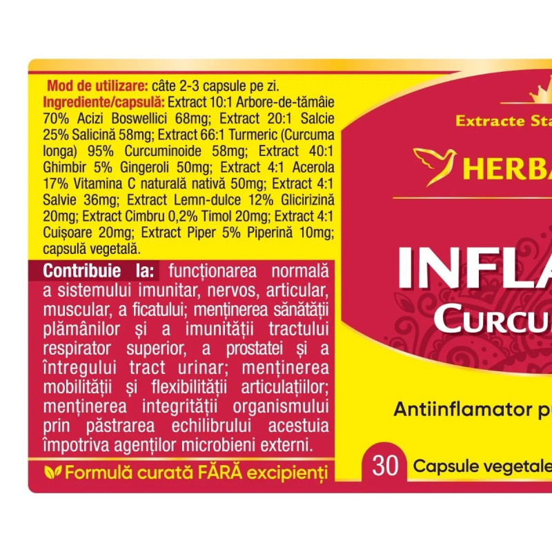 Herbagetica Inflanat Curcumin95 30 capsule