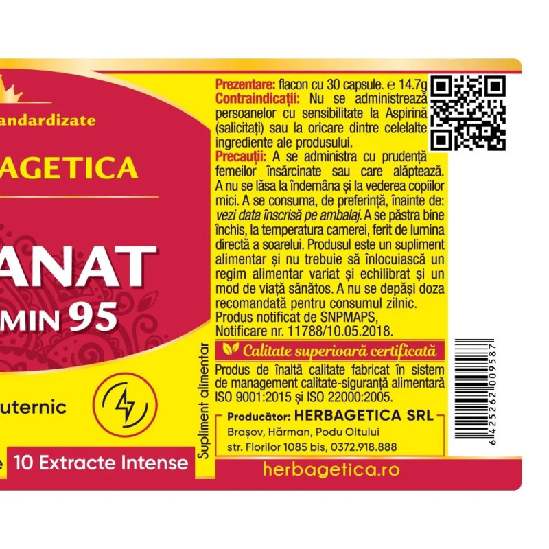 Herbagetica Inflanat Curcumin95 60 capsule