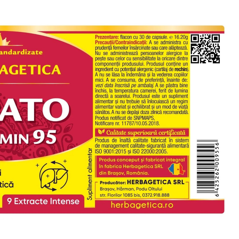 Herbagetica Hepato Curcumin95 - 60 kapszula