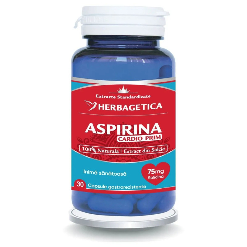 Herbagetica Természetes Aspirin CardioPrim – 30 kapszula