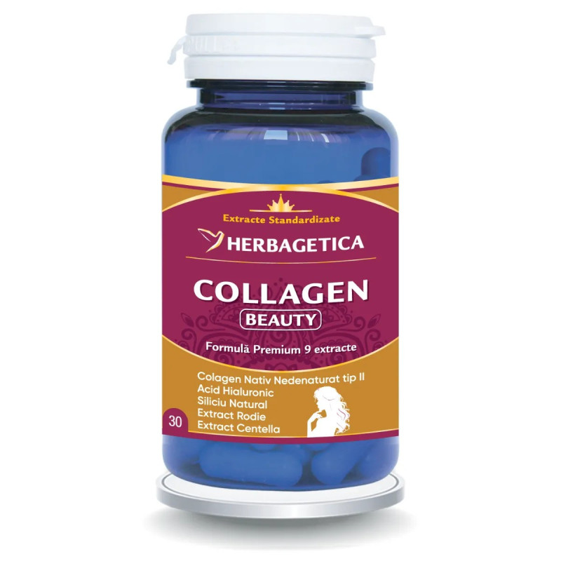 Herbagetica Collagen Beauty, 30 capsule