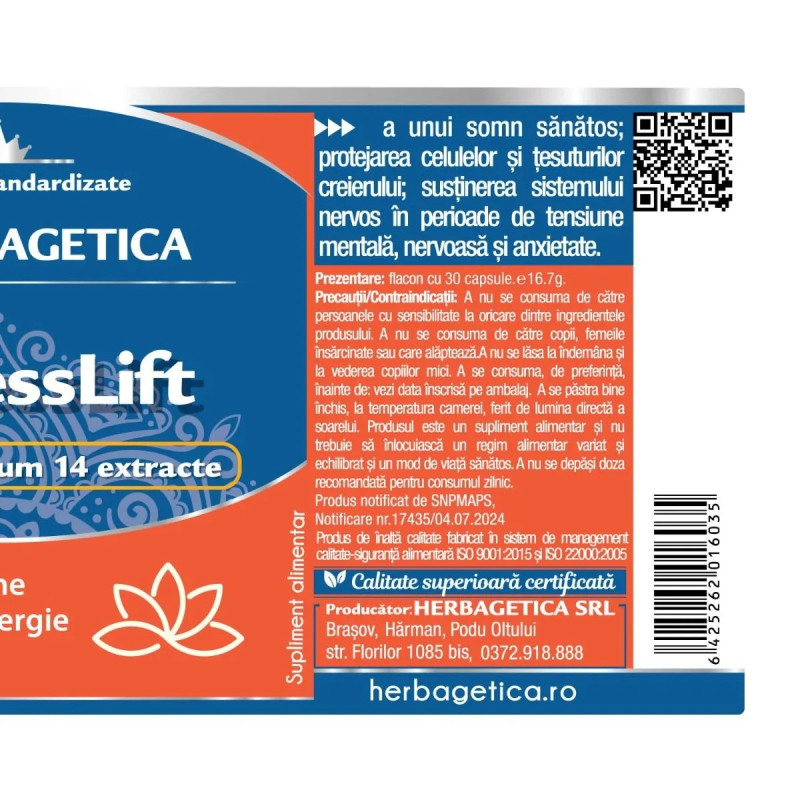Herbagetica DepressLift, 120 kapszula