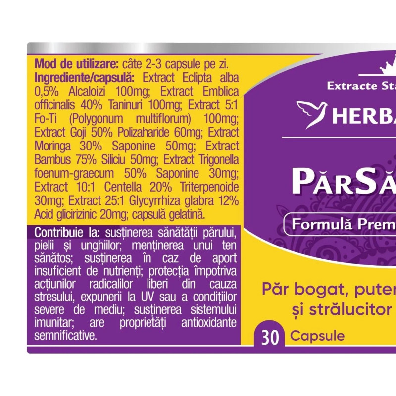 Herbagetica Egészséges Haj, 60 kapszula