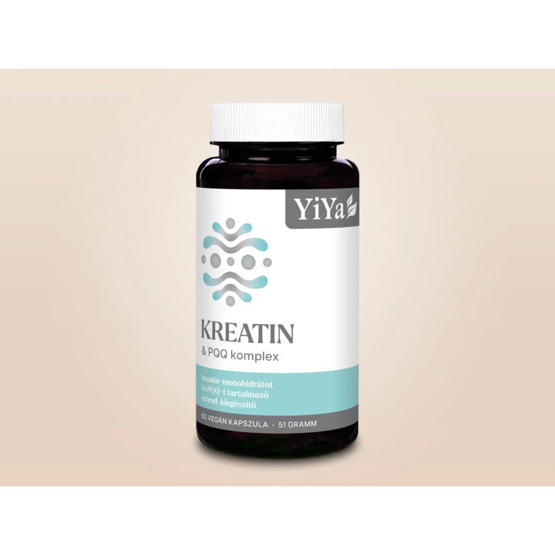 YiYa Kreatin + PQQ 60 Kapszula (Kreatin-monohidrát & Pirrolokinolin-kinon)