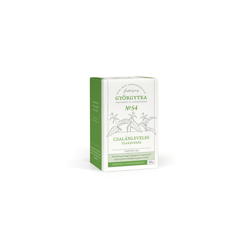Györgytea Nr.54. Amestec de ceai cu frunze de urzică 50 g (Ceai de curățare)