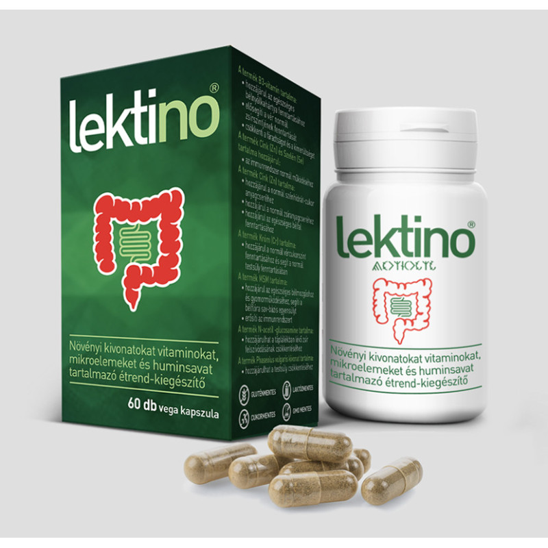 LEKTINO ÉTREND-KIEGÉSZÍTŐ KAPSZULA - 60 DB