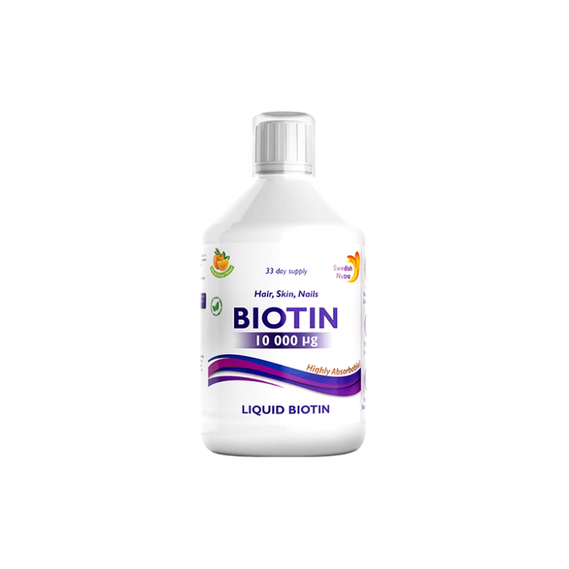 Biotină Lichidă 10.000mcg pentru Frumusețe și Energie – 500ml – Super Concentrat – Calitate Premium
