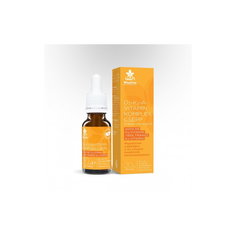 WiseTree Vitamine D3- K2-A 20 ml