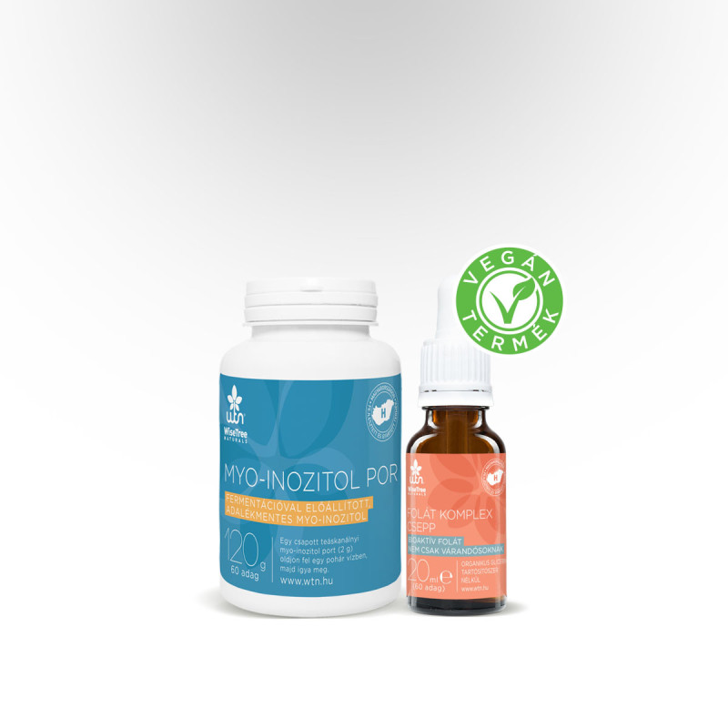 WiseTree Myo-Inozitol Pulbere + Folat Complex picaturi