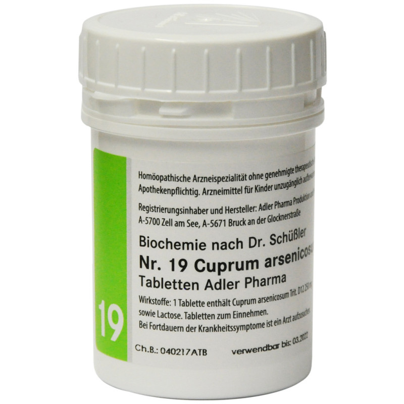 400 CPR - NR.19 - Cuprum arsenicosum D12